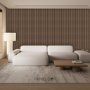 Panel WPC para interior Contemporáneo Castaño (Caja 14 piezas)