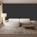 Panel WPC para interior Contemporáneo Gris Oxford (Caja 14 piezas)
