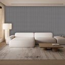 Panel WPC para interior Contemporáneo Gris Platino (Caja 14 piezas)