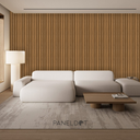 Panel WPC para interior Contemporáneo Miel (Caja 14 piezas)