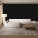 Panel WPC para interior Contemporáneo Negro Carbón (Caja 14 piezas)