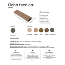 Viga WPC para exterior Maple 10 x 5 x 290 (Venta por pieza)