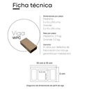 Viga WPC para techo Miel 5 x 9 x 290 (Venta por pieza)