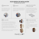 Panel WPC para interior Contemporáneo Nogal (Caja 14 piezas)
