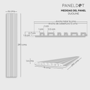 Línea Studio Lambrín Duoline Lino Interior  (Caja 10 piezas)