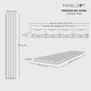 Línea Studio Lambrín Ondas Maxi Casimir Interior (Caja con 10 piezas)