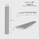 Wall cladding WPC Miel para Interior (Venta por Pieza)