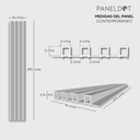 Panel WPC para interior Contemporáneo Mármol Arena (Caja 14 piezas)