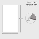 Línea ONZE Panel Flat Avellana (Caja 10 piezas)