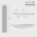 Panel WPC para interior perfil nórdico Nuez (Caja 18 piezas)