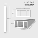 Viga WPC para exterior Nogal 10 x 5 x 290 (Venta por pieza)