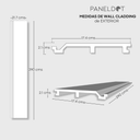 Wall cladding WPC Maple para exterior (Venta por pieza)
