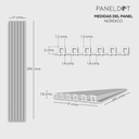 Lambrín WPC Interior perfil nórdico Nuez (Caja 18 piezas)