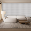 Panel WPC para interior perfil nórdico Blanco Marfil (Caja 18 piezas)