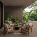 Lambrín WPC Exterior Nogal (Venta por pieza)