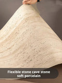 Hoja de Piedra flexible Travertino Tulum 120 x 240 x 0.3 cm (Venta por pieza)