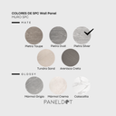 Panel SPC para muros color Piedra Silver 90x45x0.4 cm (Pieza)