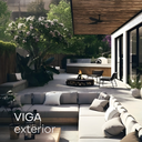 Viga WPC para exterior Gris Oxford 10 x 5 x 290 (Venta por pieza)